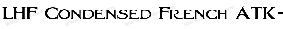 LHF Condensed French ATK字体转换